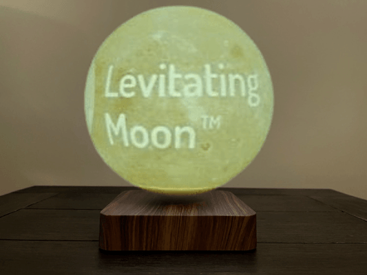 Custom Levitating Moon lamp 18cm - 3D printed - Levitating Moon
